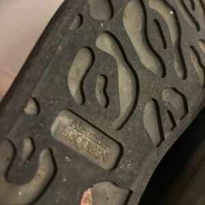 Alexander McQueen Black and Gray Patterned Sole